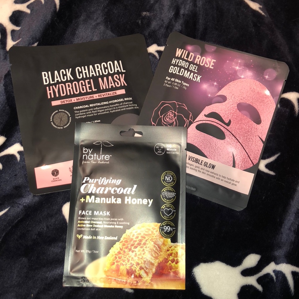 Set of three face masks